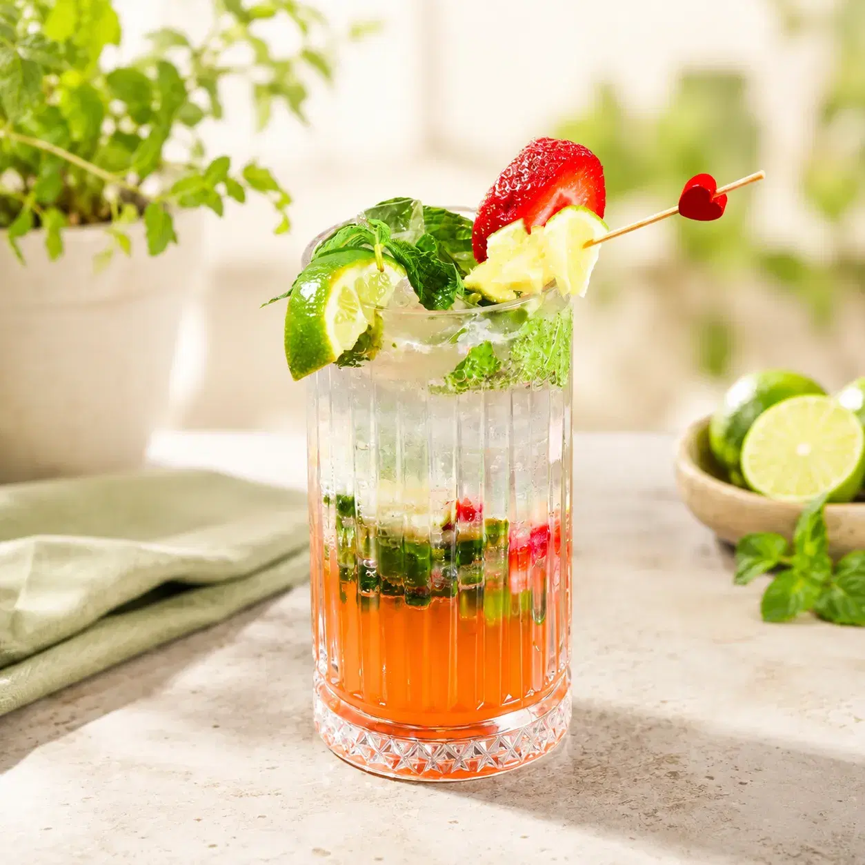 A Solena Sunset cocktail